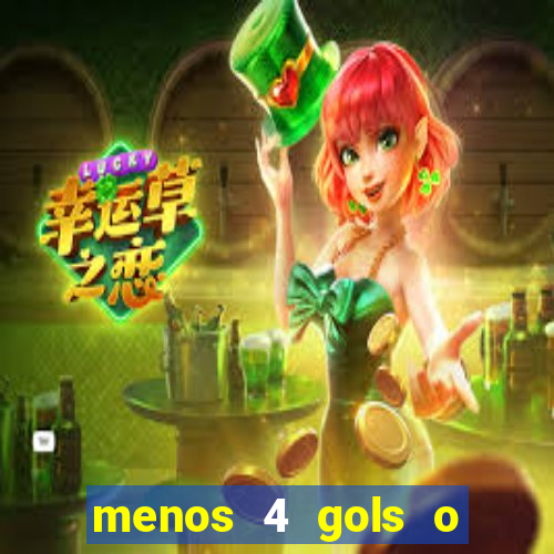 menos 4 gols o que significa